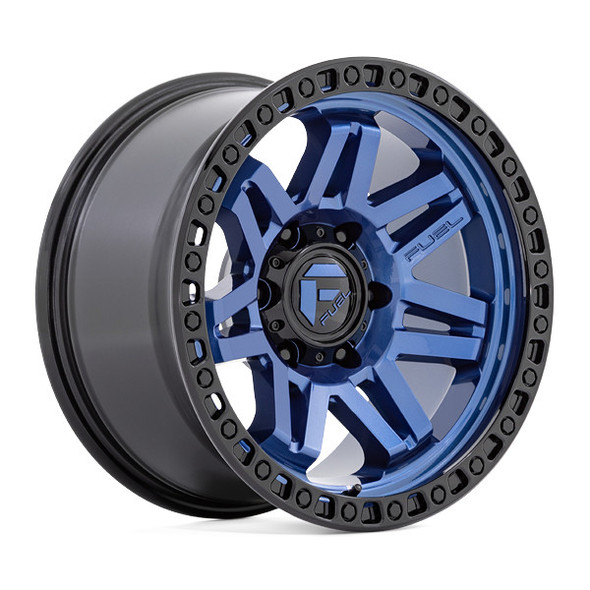 Fuel Offroad Wheels Syndicate D813 Dark Blue with Black Ring 17x9 -12mm Offset 6x139.7 (6x5.5)