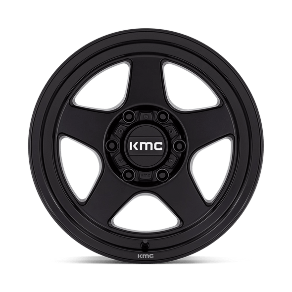 KMC Wheels Lobo KM728 Matte Black 17x8.5 -10mm Offset 6x139.7 (6x5.5)