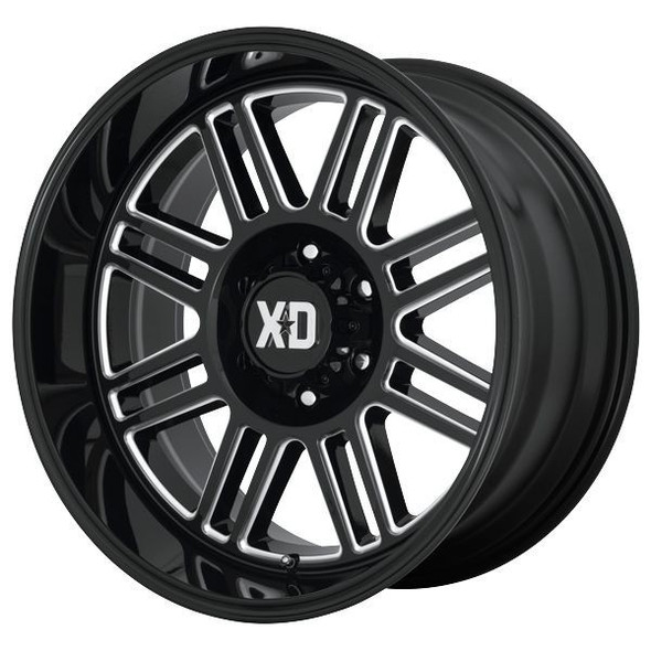 XD Series Wheels Cage XD850 Gloss Black Milled 20x10 -18mm Offset 5x127 (5x5) | Fits Jeep Wrangler 07-Present and Jeep Gladiator XD Series Wheels Cage XD850 Gloss Black Milled 20x10 -18mm Offset 5x127 (5x5) | Fits Jeep Wrangler 07-Present and Jeep Gladiator