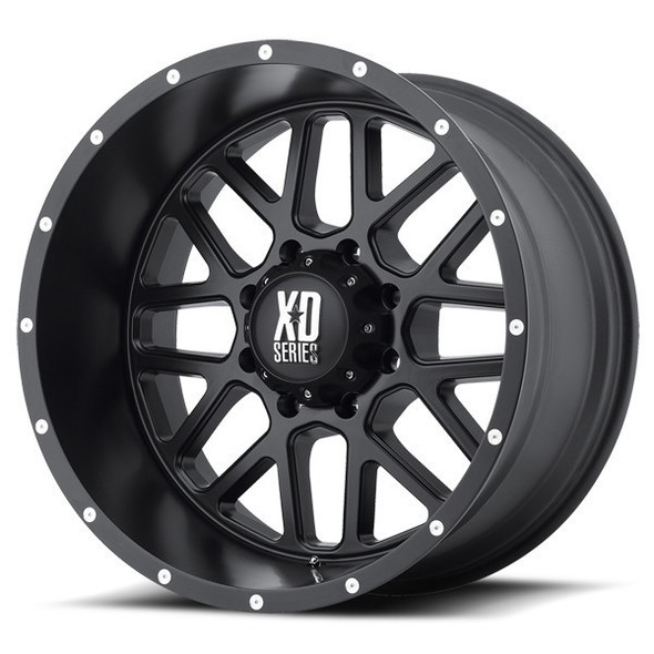 XD Series Wheels Grenade XD820 Satin Black 20x9 0mm Offset 5x127 (5x5) | Fits Jeep Wrangler 07-Present and Jeep Gladiator XD Series Wheels Grenade XD820 Satin Black 20x9 0mm Offset 5x127 (5x5) | Fits Jeep Wrangler 07-Present and Jeep Gladiator