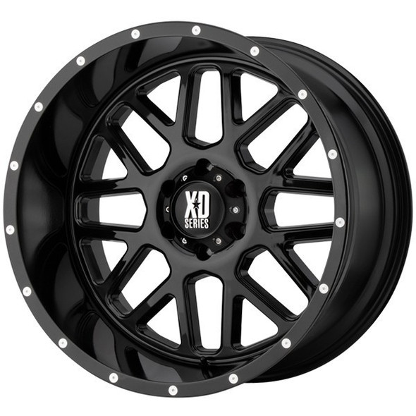 XD Series Wheels Grenade XD820 Gloss Black 20x9 0mm Offset 5x127 (5x5) | Fits Jeep Wrangler 07-Present and Jeep Gladiator XD Series Wheels Grenade XD820 Gloss Black 20x9 0mm Offset 5x127 (5x5) | Fits Jeep Wrangler 07-Present and Jeep Gladiator