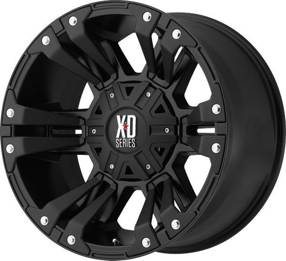 XD Series Wheels Monster II XD822 Matte Black 18x9 18mm Offset 8x170