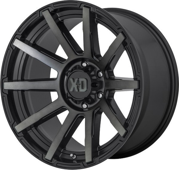 XD Series Wheels Outbreak XD847 Satin Black With Gray Tint 20x10 12mm Offset 5x127 (5x5) | Fits Jeep Wrangler 07-Present and Jeep Gladiator XD Series Wheels Outbreak XD847 Satin Black With Gray Tint 20x10 12mm Offset 5x127 (5x5) | Fits Jeep Wrangler 07-Present and Jeep Gladiator