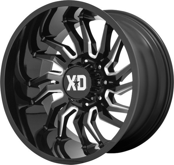 XD Series Wheels Tension XD858 Gloss Black Milled 20x10 -18mm Offset 5x127 (5x5) | Fits Jeep Wrangler 07-Present and Jeep Gladiator XD Series Wheels Tension XD858 Gloss Black Milled 20x10 -18mm Offset 5x127 (5x5) | Fits Jeep Wrangler 07-Present and Jeep Gladiator