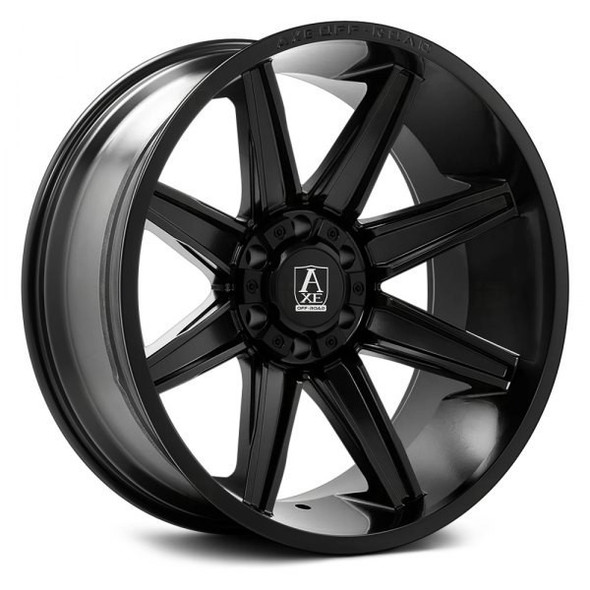 AXE Offroad Wheels Artemis Satin Black 22x12 -44mm Offset 5x127 (5x5),5x139.7 (5x5.5) | Fits Jeep Wrangler 07-Present and Jeep Gladiator