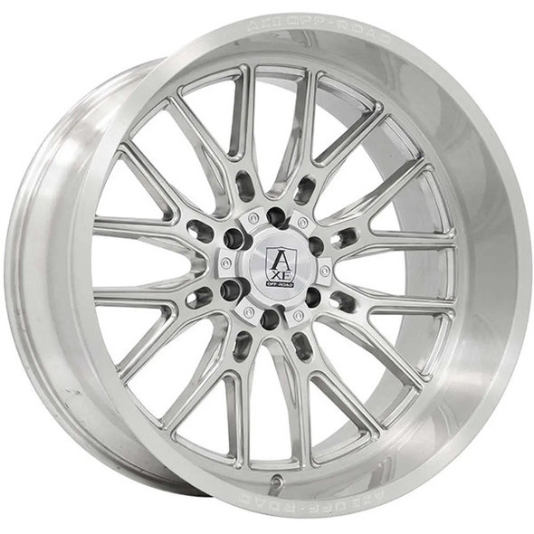 AXE Offroad Wheels Atlas Silver 26x12 -44mm Offset 5x127 (5x5),5x139.7 (5x5.5) | Fits Jeep Wrangler 07-Present and Jeep Gladiator