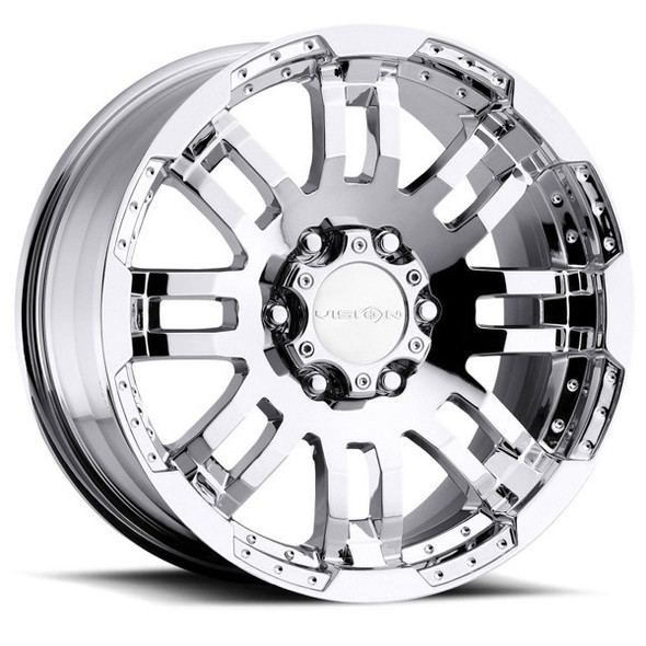 Vision Wheels Warrior 375 Chrome 18x8.5 18mm Offset 5x139.7 (5x5.5) Vision Wheels Warrior 375 Chrome 18x8.5 18mm Offset 5x139.7 (5x5.5)