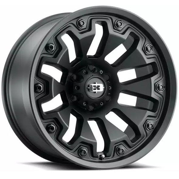 Vision Wheels Armor 362 Satin Black with Black Bolt Inserts 20x10 -25mm Offset 5x127 (5x5) | Fits Jeep Wrangler 07-Present and Jeep Gladiator Vision Wheels Armor 362 Satin Black with Black Bolt Inserts 20x10 -25mm Offset 5x127 (5x5) | Fits Jeep Wrangler 07-Present and Jeep Gladiator