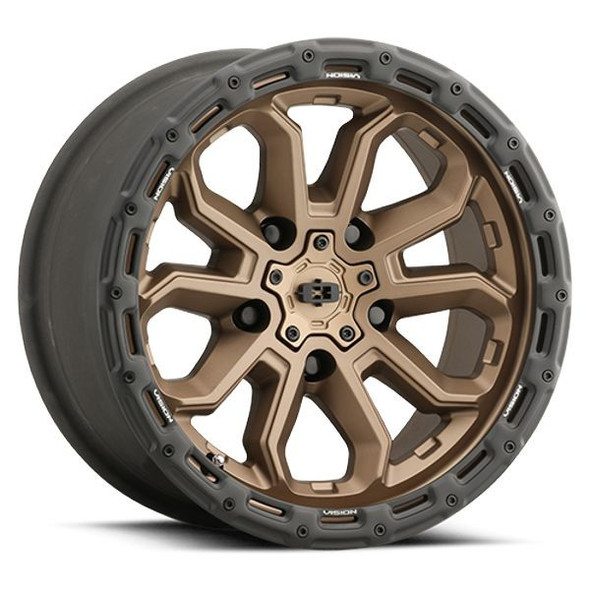 Vision Wheels Korupt 405 Satin Bronze 18x9 12mm Offset 5x127 (5x5) | Fits Jeep Wrangler 07-Present and Jeep Gladiator Vision Wheels Korupt 405 Satin Bronze 18x9 12mm Offset 5x127 (5x5) | Fits Jeep Wrangler 07-Present and Jeep Gladiator