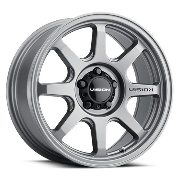 Vision Wheels Flow 351 Satin Grey 16x8 0mm Offset 5x127 (5x5) | Fits Jeep Wrangler 07-Present and Jeep Gladiator Vision Wheels Flow 351 Satin Grey 16x8 0mm Offset 5x127 (5x5) | Fits Jeep Wrangler 07-Present and Jeep Gladiator