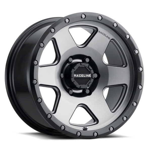 Raceline Wheels Boost 946G Satin Gunmetal 18x9 -12mm Offset 5x127 (5x5) | Fits Jeep Wrangler 07-Present and Jeep Gladiator Raceline Wheels Boost 946G Satin Gunmetal 18x9 -12mm Offset 5x127 (5x5) | Fits Jeep Wrangler 07-Present and Jeep Gladiator