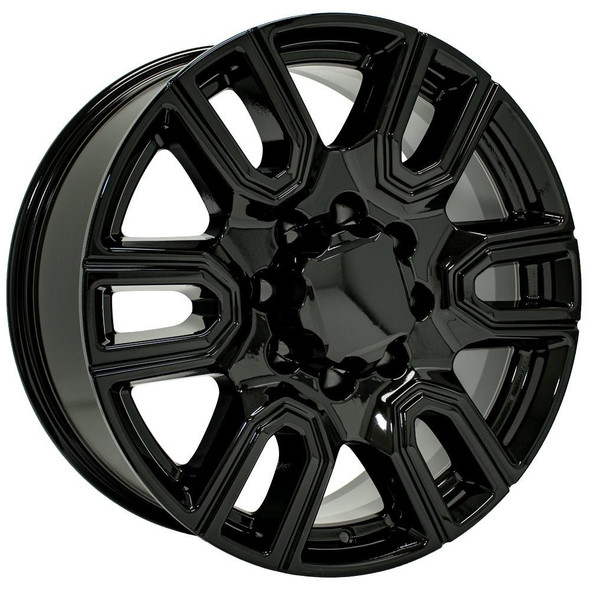 OE Wheels CV96A GMC Sierra Gloss Black 20x8.5 12mm Offset 8x165.1 (8x6.5)
