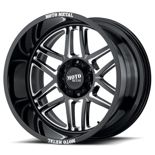 Moto Metal Wheels MO992 Gloss Black Milled 20x10 -18mm Offset 8x165.1 (8x6.5)