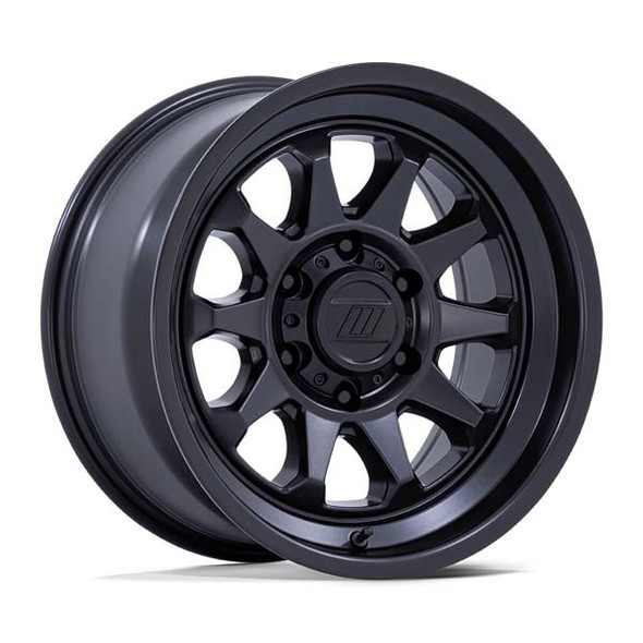 Pro Comp Wheels Beacon PA203 Matte Black 17x8 20mm Offset 5x127 (5x5) | Fits Jeep Wrangler 07-Present and Jeep Gladiator