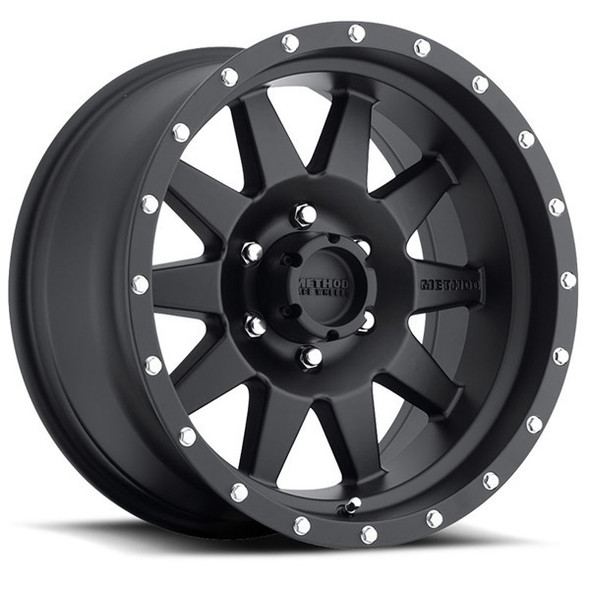 Method Wheels The Standard MR301 Matte Black 17x8.5 0mm Offset 5x127 (5x5) | Fits Jeep Wrangler 07-Present and Jeep Gladiator