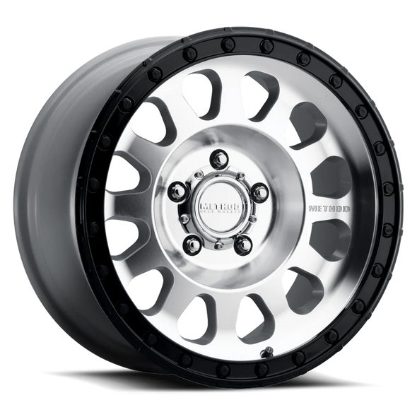 Method Wheels MR315 Machined Gloss Black Lip 17x8.5 0mm Offset 8x165.1 (8x6.5)