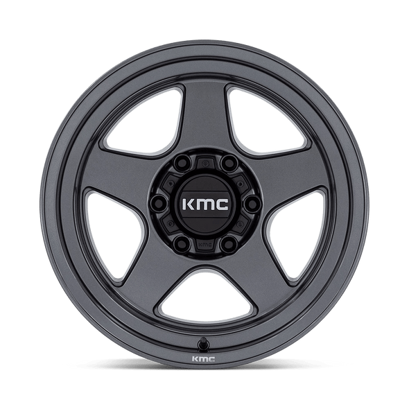 KMC Wheels Lobo KM728 Matte Anthracite 17x8.5 -10mm Offset 5x127 (5x5) | Fits Jeep Wrangler 07-Present and Jeep Gladiator
