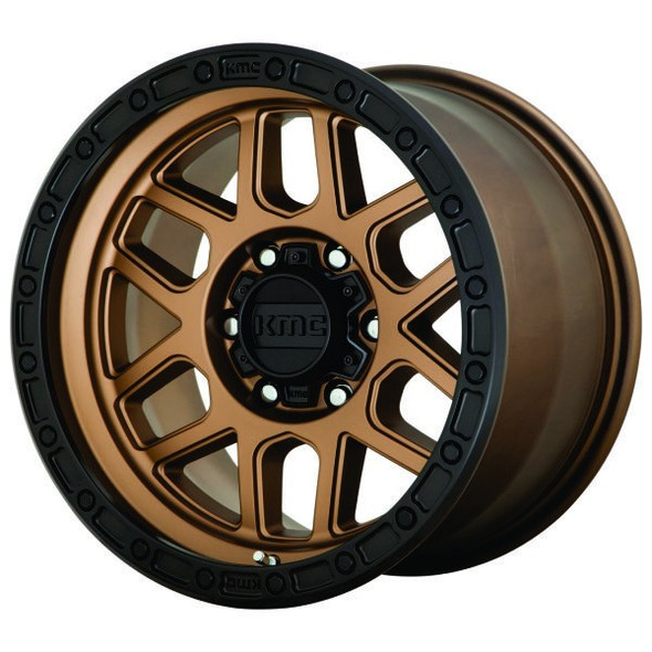 KMC Wheels Mesa KM544 Matte Bronze with Black Lip 20x9 18mm Offset 5x127 (5x5) | Fits Jeep Wrangler 07-Present and Jeep Gladiator KMC Wheels Mesa KM544 Matte Bronze with Black Lip 20x9 18mm Offset 5x127 (5x5) | Fits Jeep Wrangler 07-Present and Jeep Gladiator