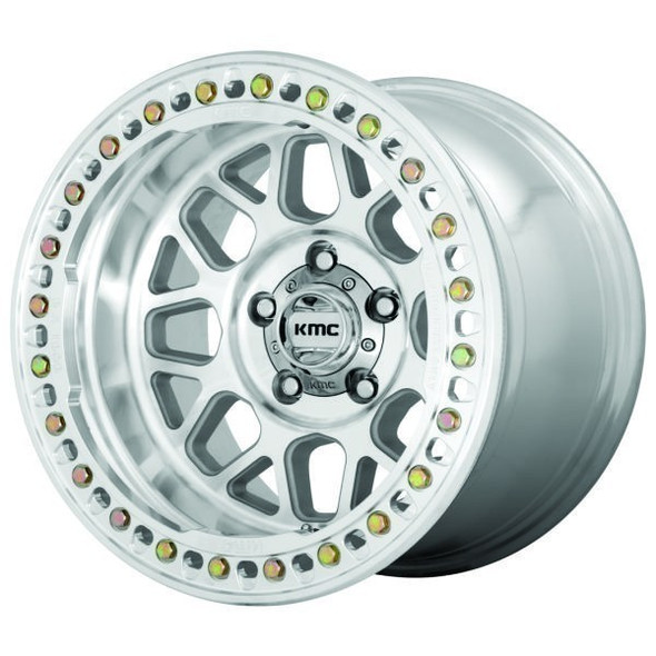 KMC Wheels Grenade Crawl KM235 Machined Beadlock 18x9 -24mm Offset 5x127 (5x5) | Fits Jeep Wrangler 07-Present and Jeep Gladiator KMC Wheels Grenade Crawl KM235 Machined Beadlock 18x9 -24mm Offset 5x127 (5x5) | Fits Jeep Wrangler 07-Present and Jeep Gladiator