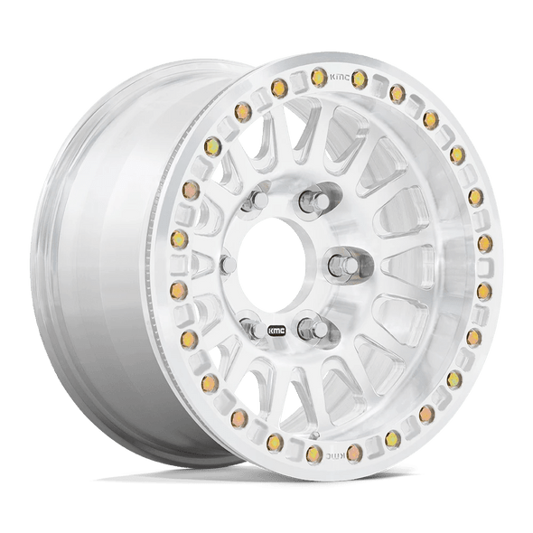 KMC Wheels Impact Forged Beadlock KM445 Raw Machined 17x9 -12mm Offset 5x139.7 (5x5.5)