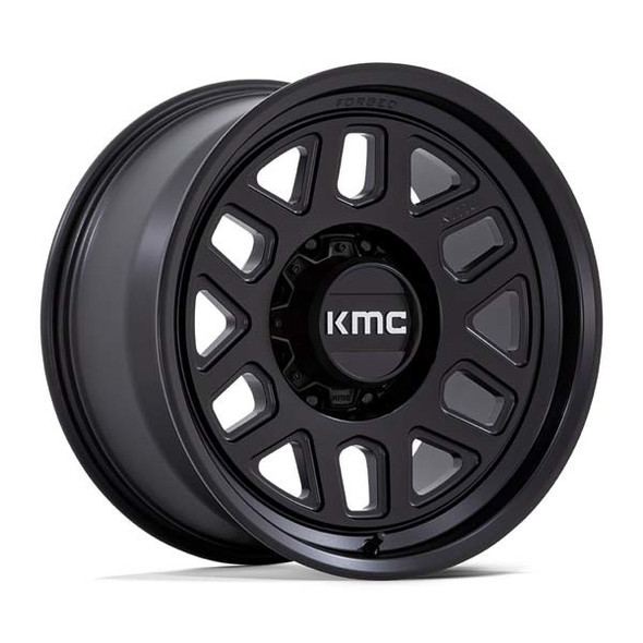 KMC Wheels Mesa Forged Monoblock KM451 Satin Black 18x9 -12mm Offset 8x170 KMC Wheels Mesa Forged Monoblock KM451 Satin Black 18x9 -12mm Offset 8x170