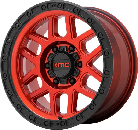 KMC Wheels Mesa KM544 Candy Red with Black Lip 17x9 -12mm Offset 5x127 (5x5) | Fits Jeep Wrangler 07-Present and Jeep Gladiator KMC Wheels Mesa KM544 Candy Red with Black Lip 17x9 -12mm Offset 5x127 (5x5) | Fits Jeep Wrangler 07-Present and Jeep Gladiator