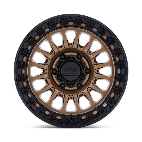 KMC Wheels IMS KM552 Matte Bronze with Gloss Black Lip 17x8.5 -10mm Offset 5x127 (5x5) | Fits Jeep Wrangler 07-Present and Jeep Gladiator