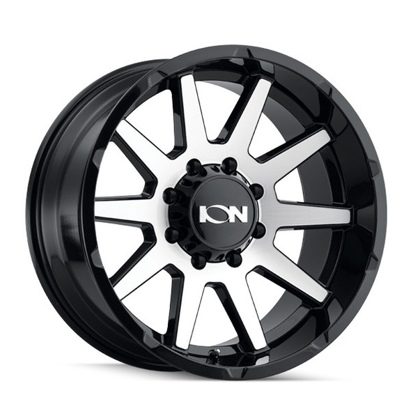 ION Alloy Wheels 143 Gloss Black with Machined Face 20x9 0mm Offset 5x127 (5x5) | Fits Jeep Wrangler 07-Present and Jeep Gladiator