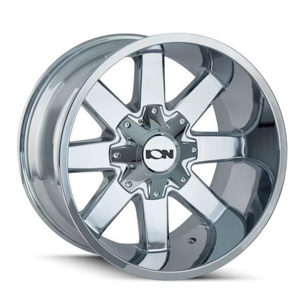 ION Alloy Wheels 141 Chrome 20x9 0mm Offset 5x127 (5x5),5x139.7 (5x5.5) | Fits Jeep Wrangler 07-Present and Jeep Gladiator