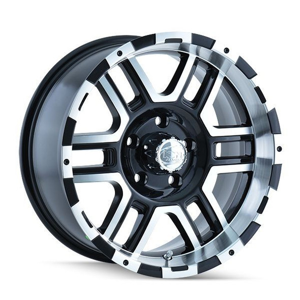 ION Alloy Wheels 179 Gloss Black w/ Machined Face 18x9 30mm Offset 6x135