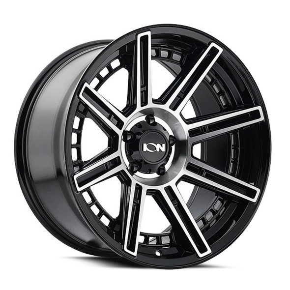 ION Alloy Wheels 149 Gloss Black Machined 20x9 -12mm Offset 5x127 (5x5) | Fits Jeep Wrangler 07-Present and Jeep Gladiator