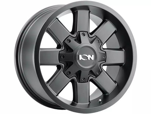 ION Alloy Wheels 141 Satin Black 20x9 18mm Offset 5x127 (5x5),5x139.7 (5x5.5) | Fits Jeep Wrangler 07-Present and Jeep Gladiator