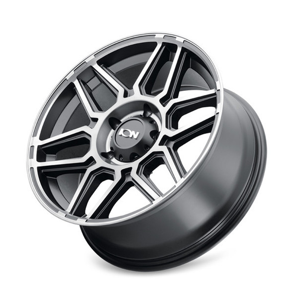 ION Alloy Wheels 146 Matte Black Machined Dark Tint 20x9 0mm Offset 5x127 (5x5) | Fits Jeep Wrangler 07-Present and Jeep Gladiator