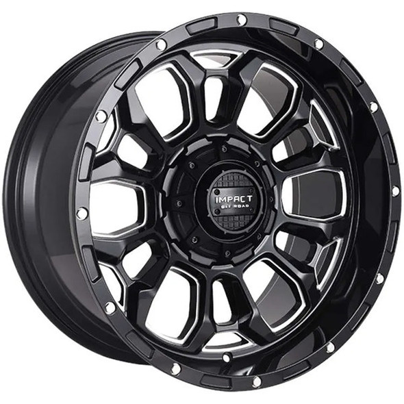 Impact Offroad Wheels 901 Gloss Black Milled 20x10 -12mm Offset 5x139.7 (5x5.5),5x127 (5x5) | Fits Jeep Wrangler 07-Present and Jeep Gladiator Impact Offroad Wheels 901 Gloss Black Milled 20x10 -12mm Offset 5x139.7 (5x5.5),5x127 (5x5) | Fits Jeep Wrangler 07-Present and Jeep Gladiator