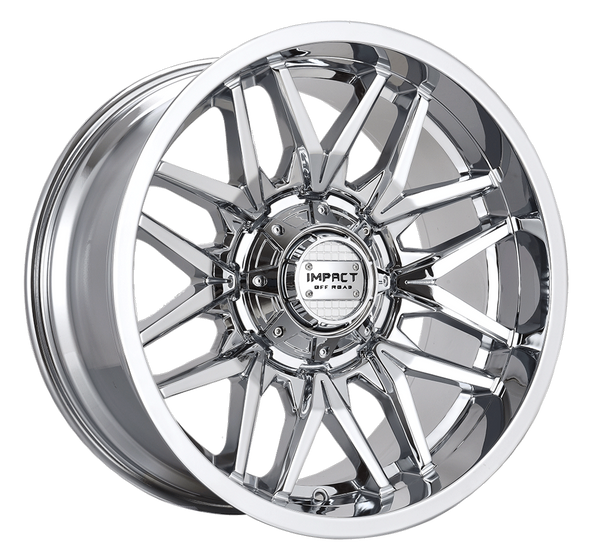 Impact Offroad Wheels 819 Chrome 20x10 -12mm Offset 5x127 (5x5),5x139.7 (5x5.5) | Fits Jeep Wrangler 07-Present and Jeep Gladiator