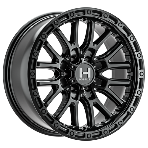 Hostile Wheels Ridgecrest H135 Asphalt 18x9 0mm Offset 5x127 (5x5) | Fits Jeep Wrangler 07-Present and Jeep Gladiator