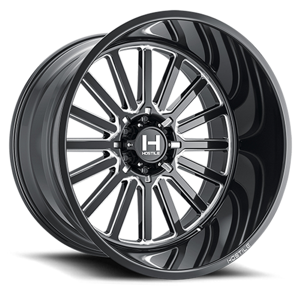 Hostile Wheels Titan H127 Blade Cut 20x12 -44mm Offset 5x127 (5x5) | Fits Jeep Wrangler 07-Present and Jeep Gladiator Hostile Wheels Titan H127 Blade Cut 20x12 -44mm Offset 5x127 (5x5) | Fits Jeep Wrangler 07-Present and Jeep Gladiator