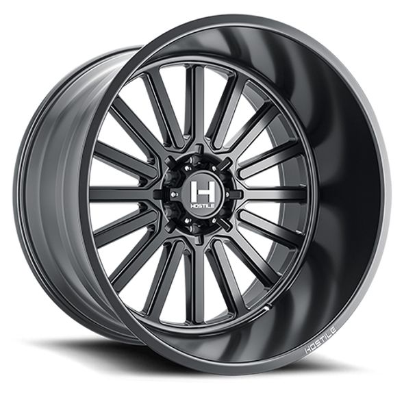Hostile Wheels Titan H127 Asphalt 20x12 -44mm Offset 5x127 (5x5) | Fits Jeep Wrangler 07-Present and Jeep Gladiator Hostile Wheels Titan H127 Asphalt 20x12 -44mm Offset 5x127 (5x5) | Fits Jeep Wrangler 07-Present and Jeep Gladiator