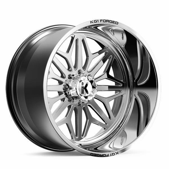 KG1 Forged Wheels Snow KF014 Polished 24x14 -76mm Offset 5x127 (5x5) | Fits Jeep Wrangler 07-Present and Jeep Gladiator KG1 Forged Wheels Snow KF014 Polished 24x14 -76mm Offset 5x127 (5x5) | Fits Jeep Wrangler 07-Present and Jeep Gladiator