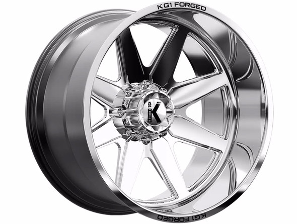 KG1 Forged Wheels Stella KC001 Polished 24x14 -76mm Offset 5x127 (5x5) | Fits Jeep Wrangler 07-Present and Jeep Gladiator