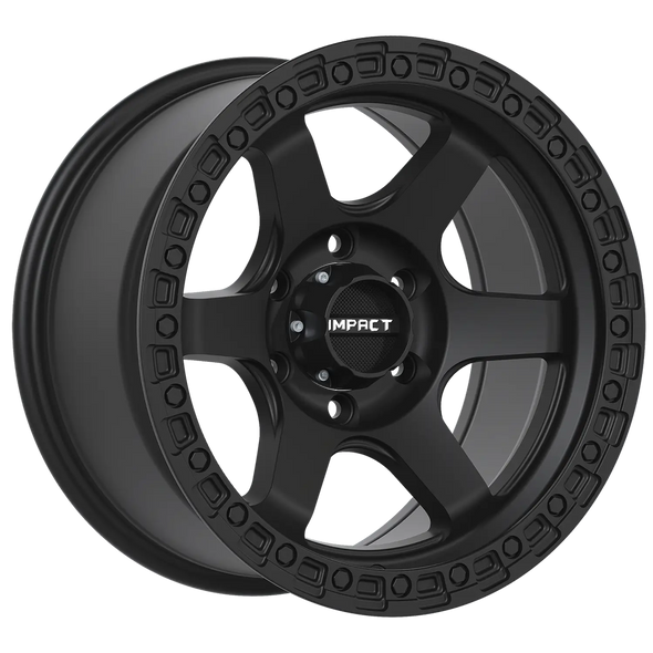 Impact Offroad Wheels 8805 Satin Black 17x9 -12mm Offset 5x127 (5x5) | Fits Jeep Wrangler 07-Present and Jeep Gladiator