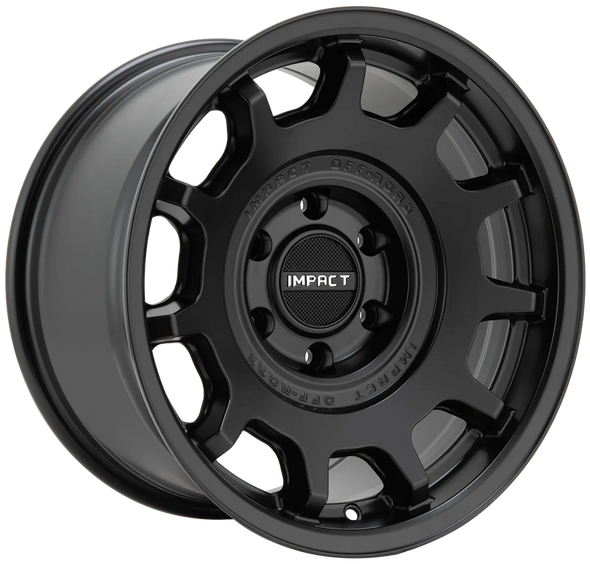 Impact Offroad Wheels 8807 Satin Black 17x9 -12mm Offset 5x127 (5x5) | Fits Jeep Wrangler 07-Present and Jeep Gladiator