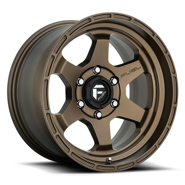 Fuel Offroad Wheels Shok D666 Matte Bronze 17x9 -12mm Offset 5x127 (5x5) | Fits Jeep Wrangler 07-Present and Jeep Gladiator