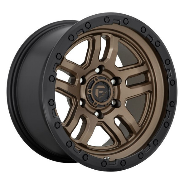 Fuel Offroad Wheels Ammo D702 Matte Bronze with Black Bead Ring 18x9 1mm Offset 5x127 (5x5) | Fits Jeep Wrangler 07-Present and Jeep Gladiator Fuel Offroad Wheels Ammo D702 Matte Bronze with Black Bead Ring 18x9 1mm Offset 5x127 (5x5) | Fits Jeep Wrangler 07-Present and Jeep Gladiator