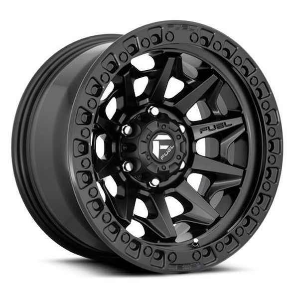 Fuel Offroad Wheels Covert D694 Matte Black 17x9 1mm Offset 5x127 (5x5) | Fits Jeep Wrangler 07-Present and Jeep Gladiator