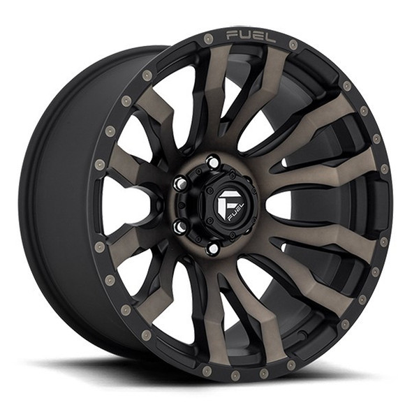 Fuel Offroad Wheels Blitz D674 Matte Black w/ Machined Dark Tint 18x9 -12mm Offset 5x127 (5x5) | Fits Jeep Wrangler 07-Present and Jeep Gladiator
