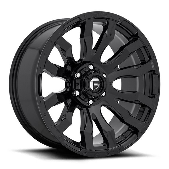 Fuel Offroad Wheels Blitz D675 Gloss Black 20x9 1mm Offset 5x127 (5x5) | Fits Jeep Wrangler 07-Present and Jeep Gladiator