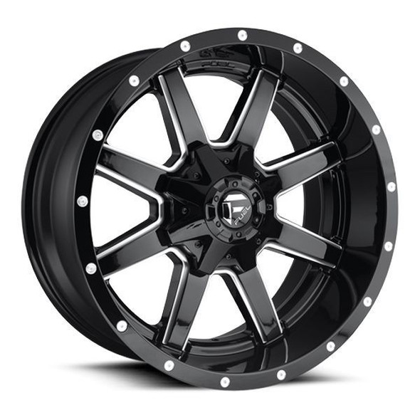 Fuel Offroad Wheels Maverick D610 Gloss Black Milled 20x10 -18mm Offset 5x114.3 (5x4.5),5x127 (5x5) Fuel Offroad Wheels Maverick D610 Gloss Black Milled 20x10 -18mm Offset 5x114.3 (5x4.5),5x127 (5x5)