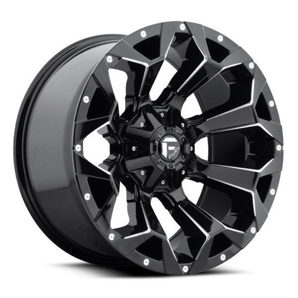 Fuel Offroad Wheels Assault D576 Gloss Black Milled 20x10 -18mm Offset 5x114.3 (5x4.5),5x127 (5x5) Fuel Offroad Wheels Assault D576 Gloss Black Milled 20x10 -18mm Offset 5x114.3 (5x4.5),5x127 (5x5)