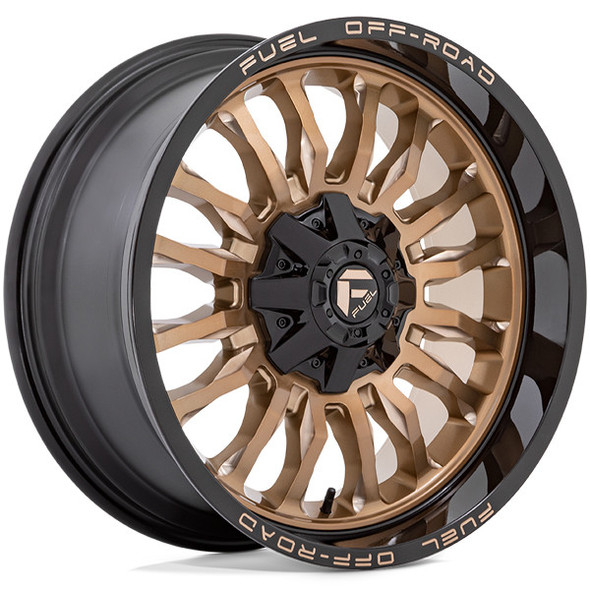 Fuel Offroad Wheels ARC D797 Platinum Bronze W/ Black Lip 20x9 1mm Offset 5x127 (5x5),5x139.7 (5x5.5) | Fits Jeep Wrangler 07-Present and Jeep Gladiator